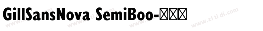 GillSansNova SemiBoo字体转换